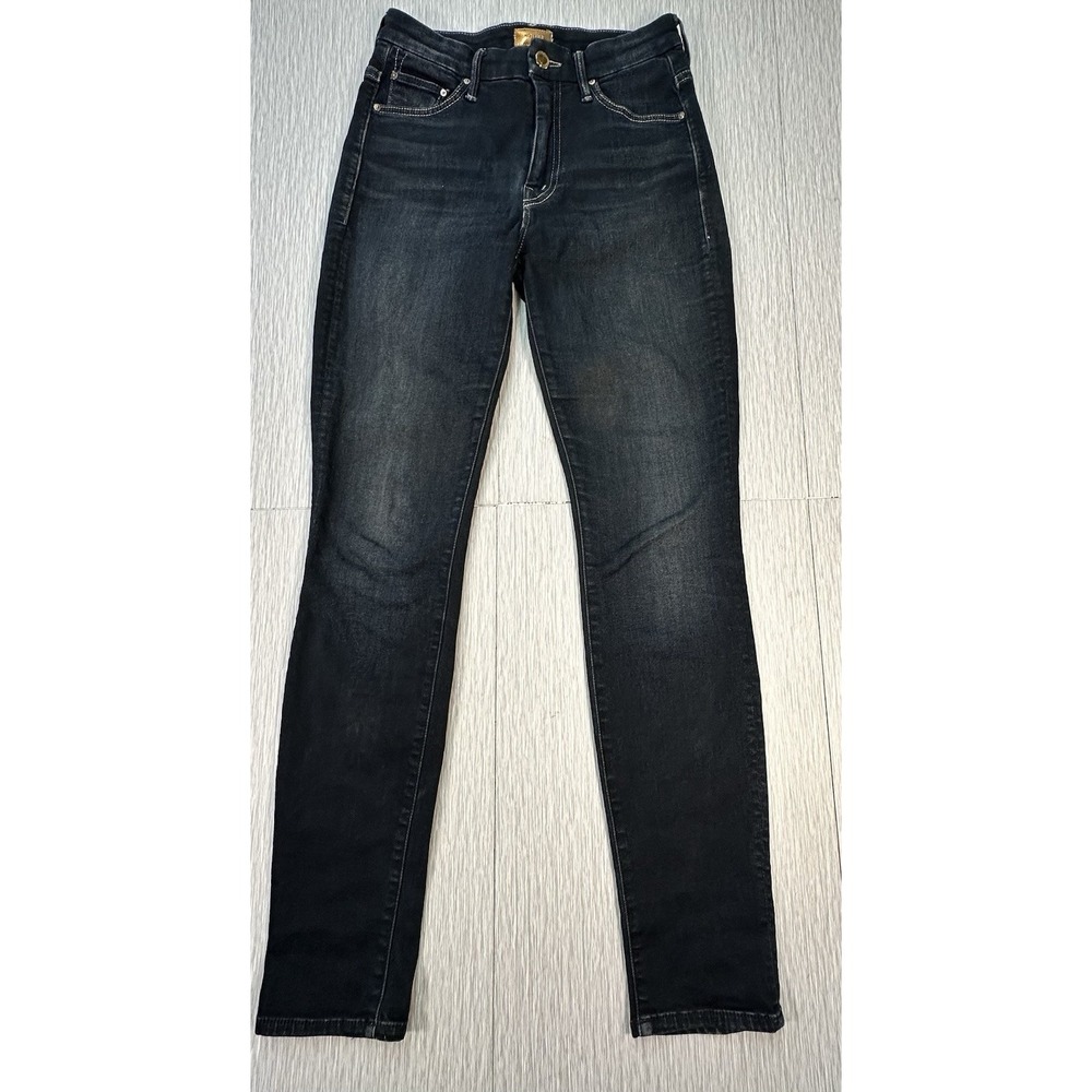 MOTHER Jeans The High Waisted Looker Ankle Skinny Women's Size‎ 25 Dark Wash